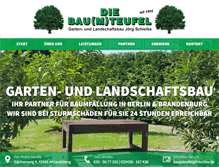 Tablet Screenshot of baumteufel.de